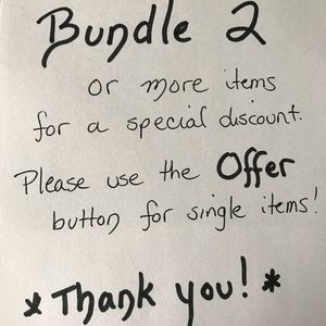 I am happy to offer private discounts on bundles